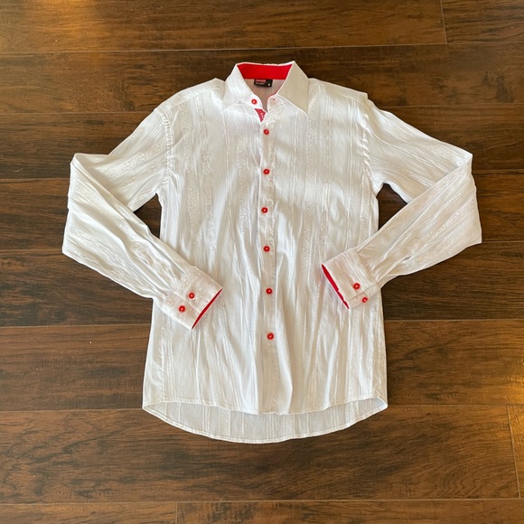 Prada Milano Large metallic thread dress shirt!! - Picture 1 of 8